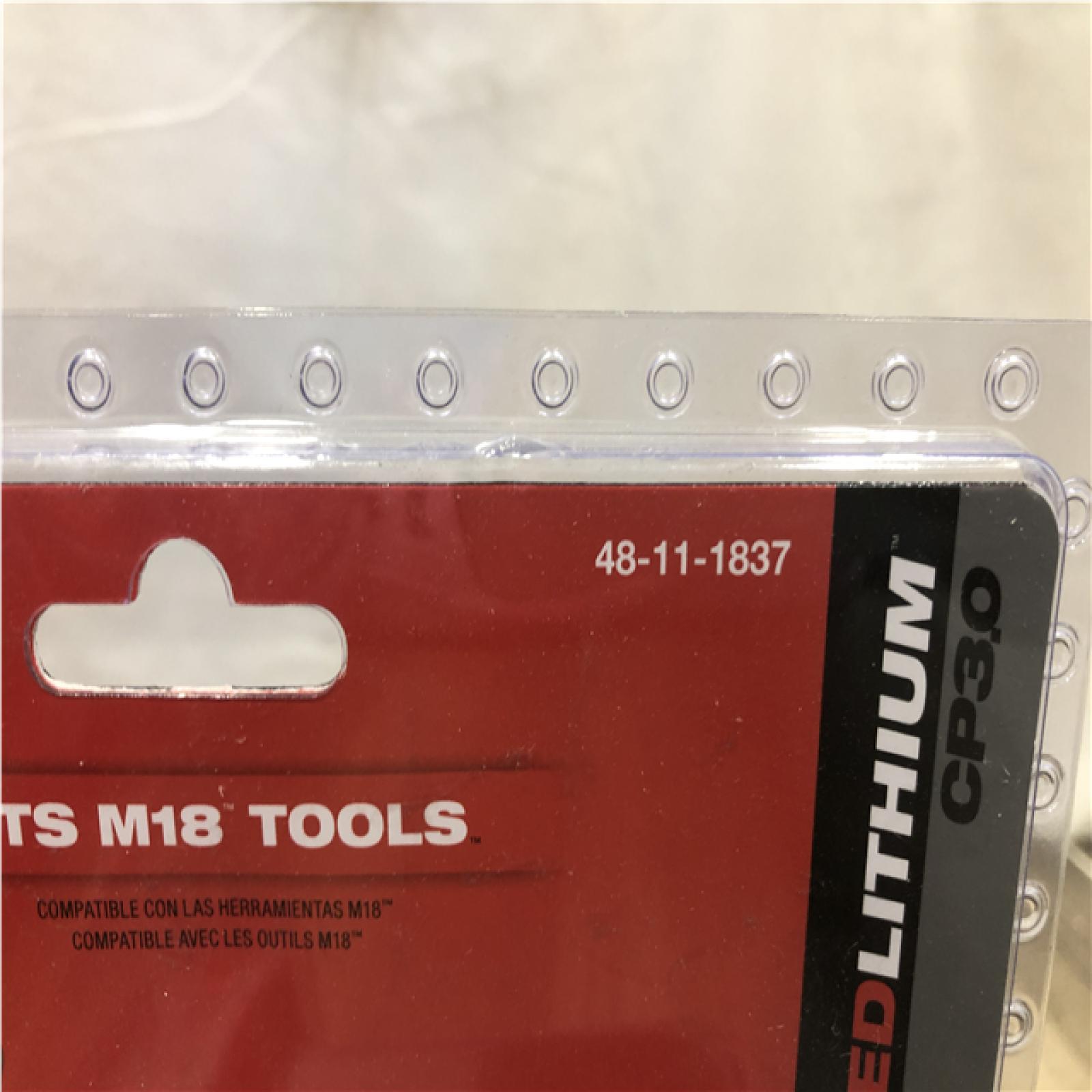 NEW- Milwaukee 18V Lithium-Ion HIGH OUTPUT CP 3.0Ah Battery Pack (2-Pack)