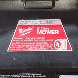 HOUSTON LOCATION - AS-IS Milwaukee M18 FUEL 2823-20 21 in. 18 V Battery Self-Propelled Lawn Mower (TOOL ONLY)