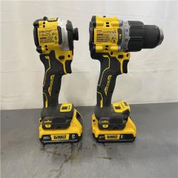 AS-IS - DEWALT 20V MAX XR Cordless Drill/Driver  ATOMIC Impact Driver 2 Tool Combo Kit