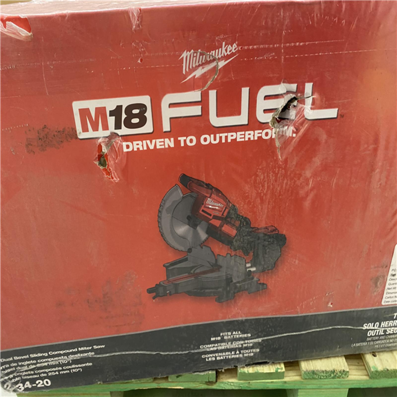 NEW- Milwaukee Tool 10 Double Bevel Sliding Miter Saw