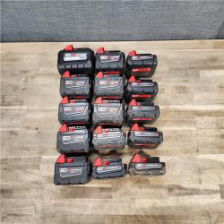 HOUSTON LOCATION - AS-IS MILWAUKEE BATTERY PACK QTY - 15