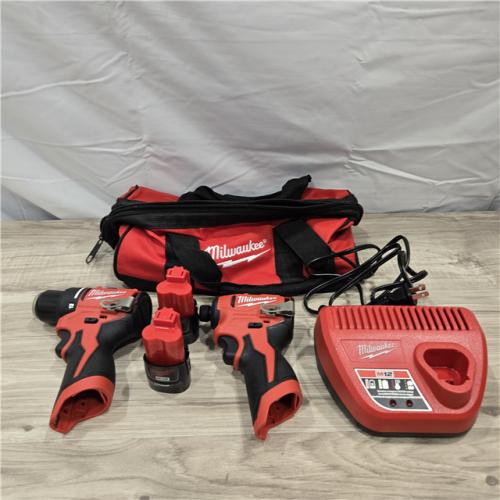 LIKE NEW! - Milwaukee M12 Cordless Brushless 2 Tool Combo Kit