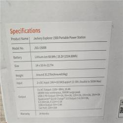 Phoenix Location NEW Jackery Solar Generator Power Outdoors 1534Wh/1800W Model No. JSG-1500B