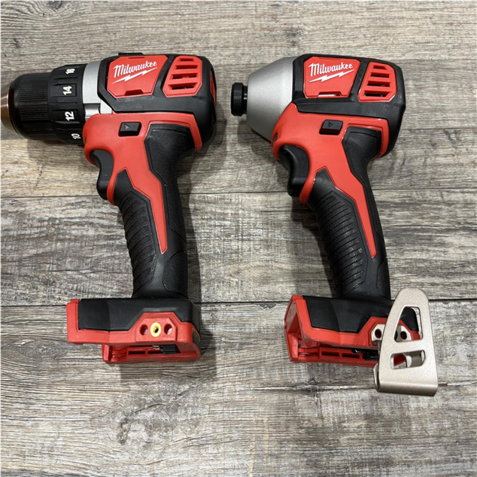 AS-IS Milwaukee 18V Lithium-Ion Cordless Drill Driver/Impact Driver Combo Kit