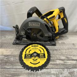 AS-IS DEWALT FLEXVOLT 60V MAX Cordless Brushless 7-1/4 in. Wormdrive Style Circular Saw (Tool Only)