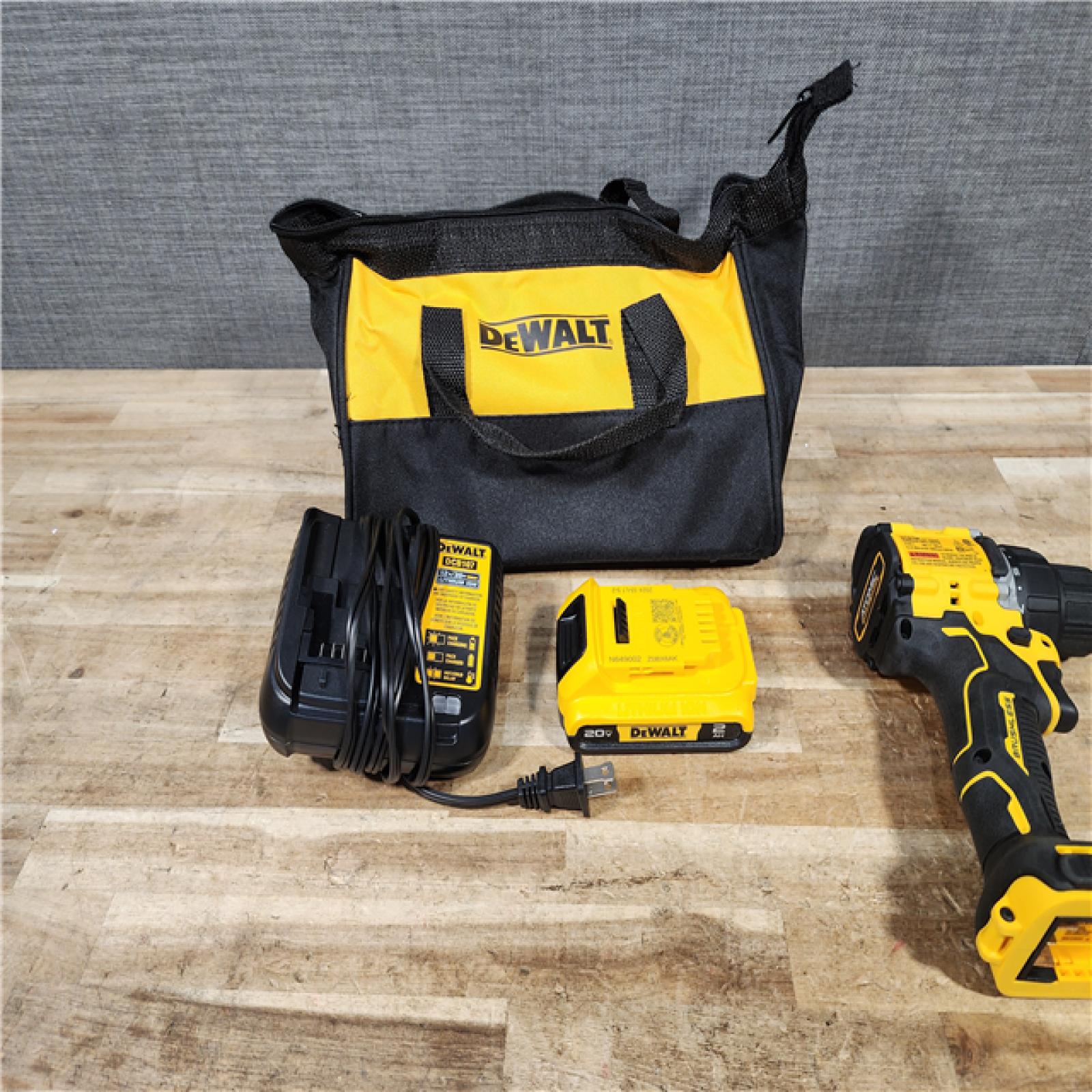 HOUSTON LOCATION - AS - IS DEWALT Atomic 20V Lithium-Ion Cordless Compact 1/2 in. Drill/Driver Kit