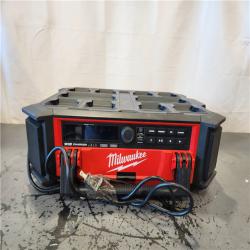 AS-IS- Milwaukee 18V M18 PACKOUT Lithium-Ion Cordless Radio + Charger (Tool Only)