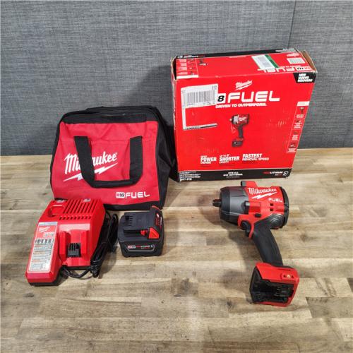 HOUSTON LOCATION - AS-IS Milwaukee M18 1/2 in. Cordless Brushless High Torque Impact Wrench Kit (Battery & Charger)