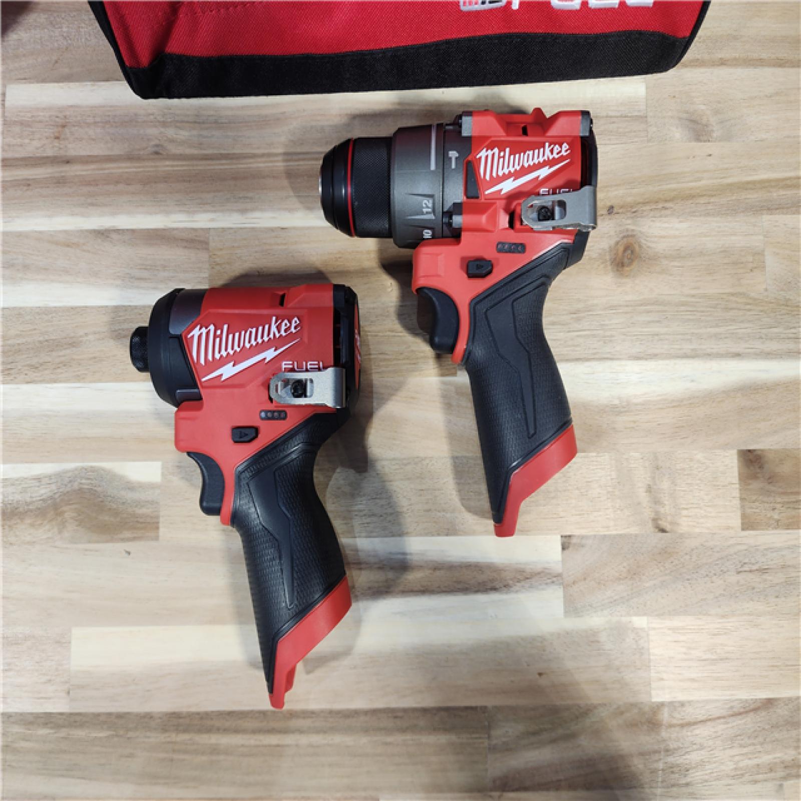 HOUSTON LOCATION - AS-IS (APPEARS LIKE NEW) Milwaukee 3497-22 12V Brushless Hammer Drill and Impact Driver Combo Kit