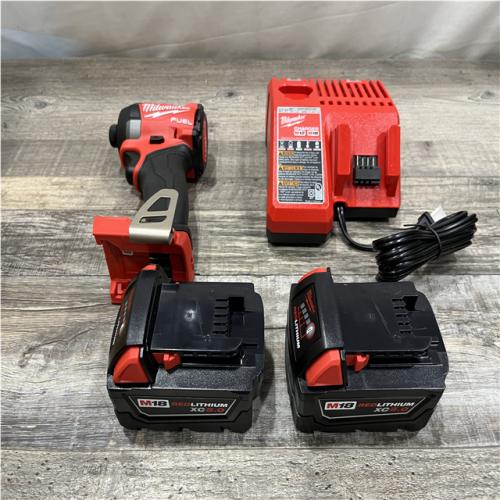 AS-IS Milwaukee FUEL 18V Lithium-Ion Brushless Cordless 1/4 in. Hex Impact Driver Kit