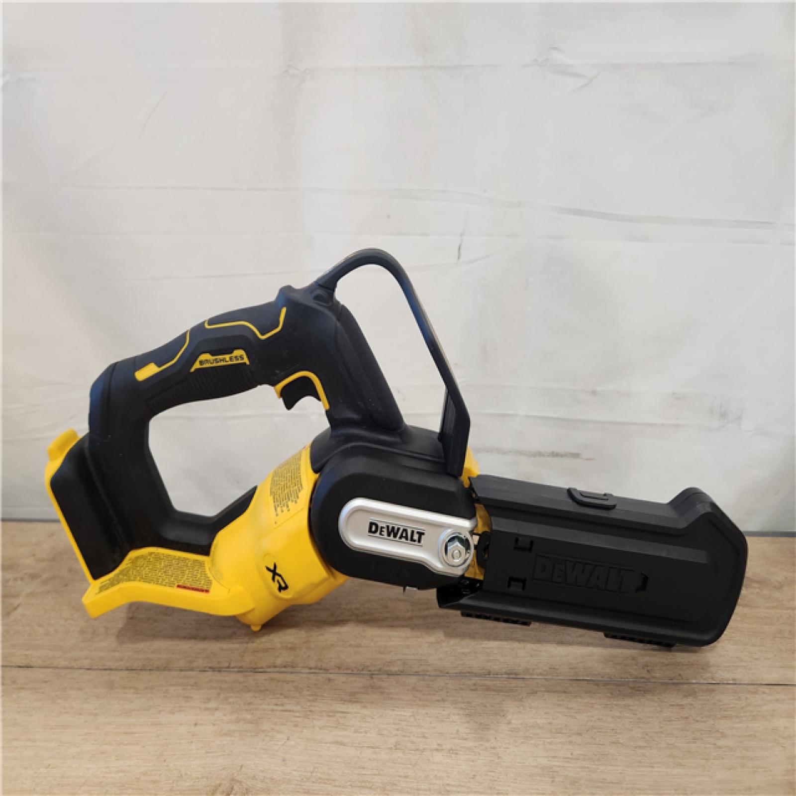 AS-IS- DeWalt 20V MAX 8 in. Brushless Cordless Battery Powered Pruning Chainsaw (Tool Only)
