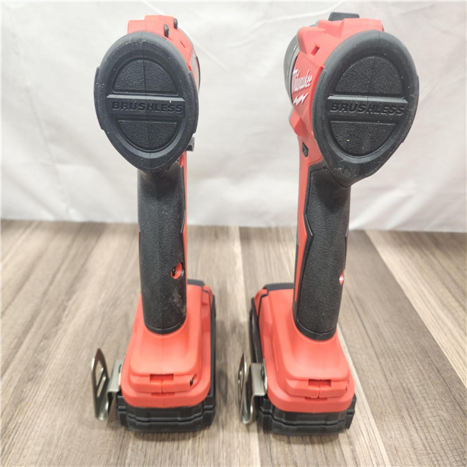 AS-IS- Milwaukee M18 Compact Brushless 2-Tool Combo Kit