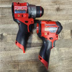 HOUSTON LOCATION - AS-IS Milwaukee 3497-22 12V Brushless Hammer Drill and Impact Driver Combo Kit
