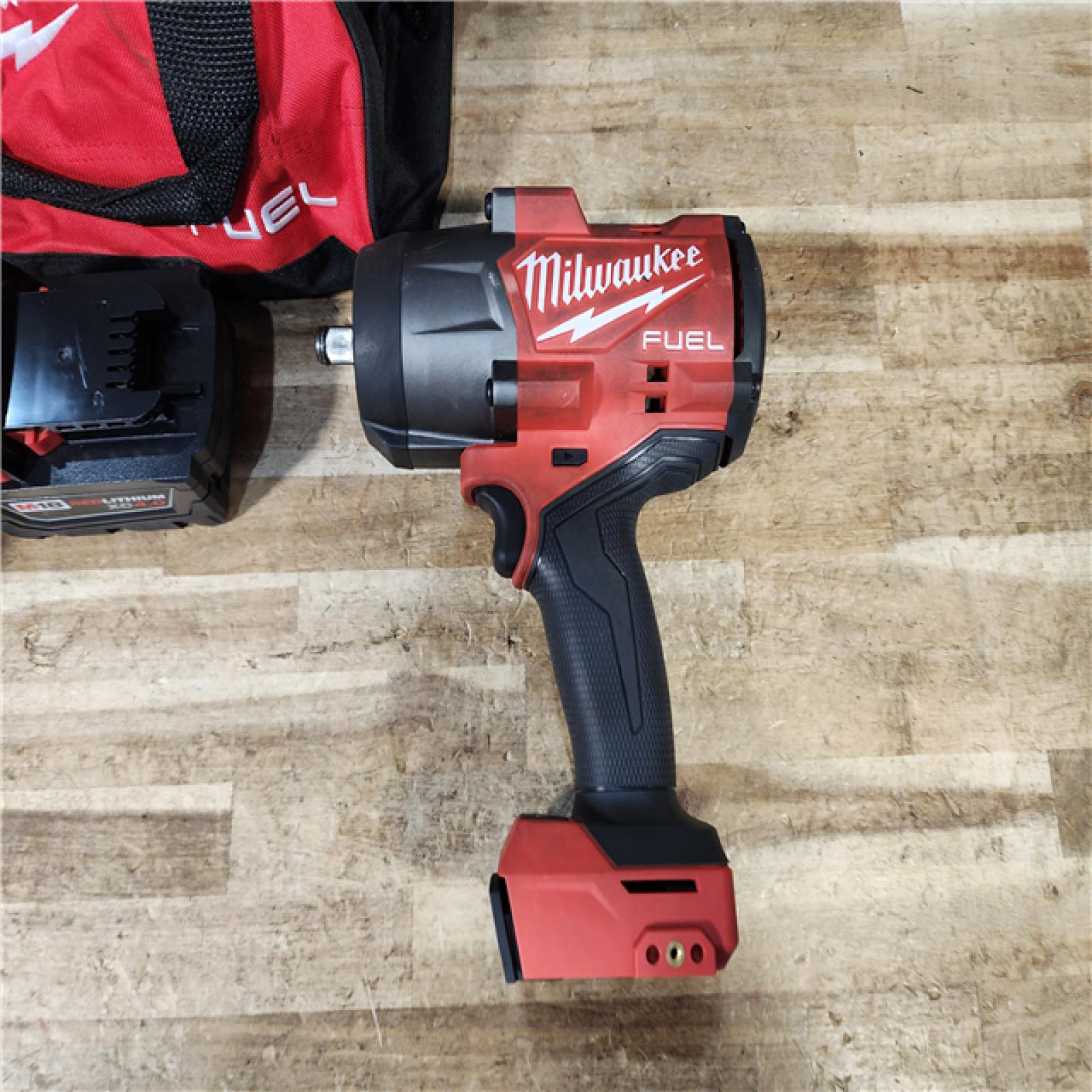 HOUSTON LOCATION - AS - IS Milwaukee FUEL 18V Lithium-Ion Brushless Cordless High-Torque 1/2 in. Impact Wrench w/Friction Ring Kit
