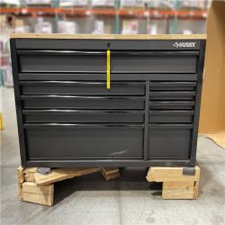 DALLAS LOCATION-  AS-IS Husky 10-Drawer Matte Black Heavy-Duty Mobile Workbench w/ Pegboard/Top Cabinets