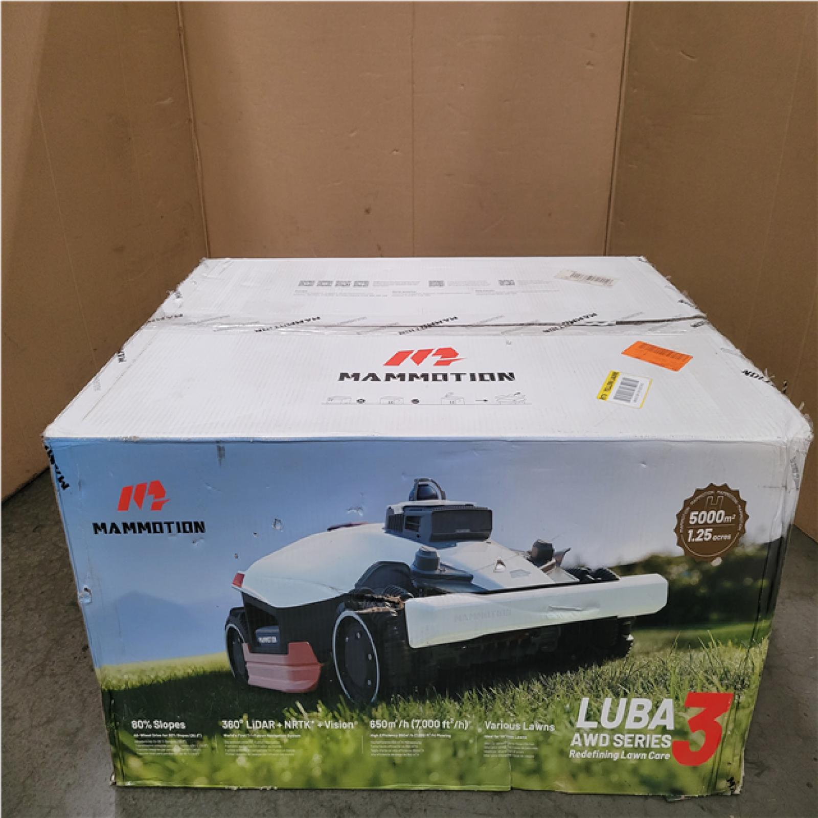 CALIFORNIA NEW MAMMOTION LUBA 3 AWD SERIES ROBOT LAWN MOWER