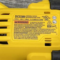 AS-IS DEWALT FLEXVOLT 60V MAX Cordless Brushless Reciprocating Saw (Tool Only)