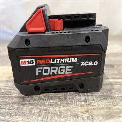 AS-IS Milwaukee 18-Volt Lithium-Ion REDLITHIUM FORGE Starter Kit with 8.0Ah Battery and Rapid Charger