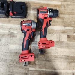 HOUSTON LOCATION - AS - IS Milwaukee 18-Volt Lithium-Ion Brushless Cordless Compact Hammer Drill/Impact Combo Kit