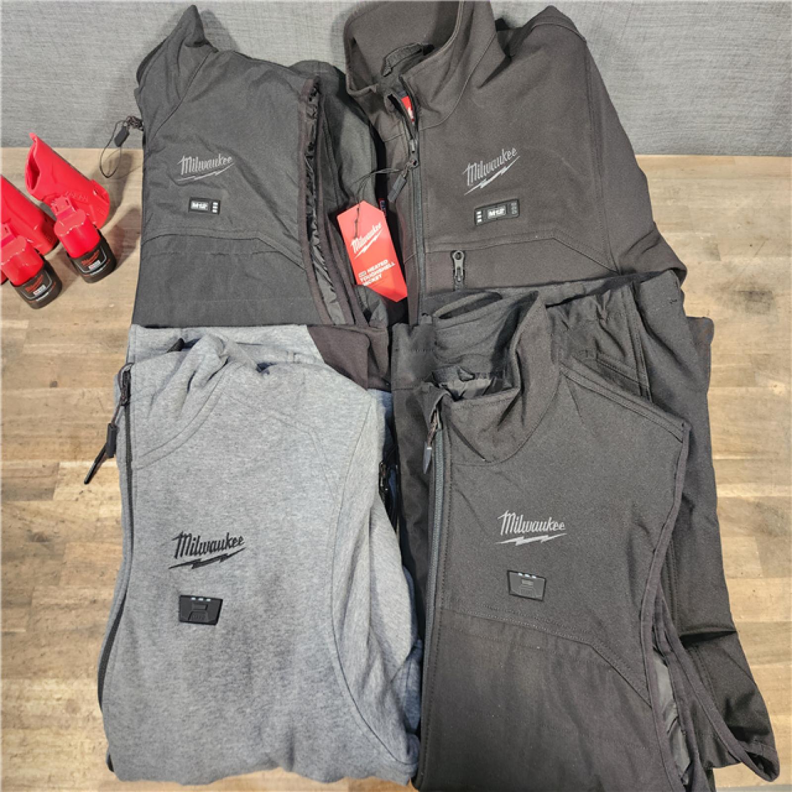 HOUSTON LOCATION - AS-IS MILWAUKEE 4 HEATED CLOTHING COMBO KIT