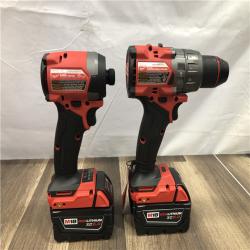 AS-IS Milwaukee FUEL 18V Lithium-Ion Brushless Cordless Hammer Drill and Impact Driver Combo Kit