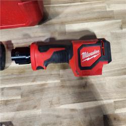 HOUSTON LOCATION - AS-IS M18 18V Lithium-Ion Cordless Short Throw Press Tool Kit with 3 PEX Crimp Jaws (2) 2.0 Ah Batteries and Charger