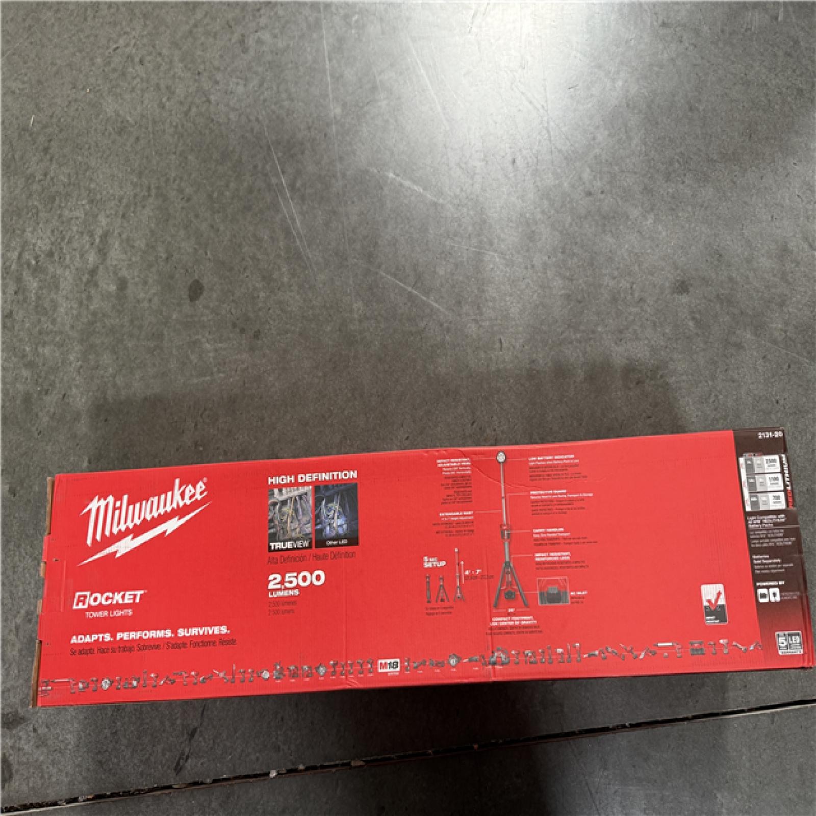 California NEW Milwaukee Rocket M18 Dual Power Tower Light (Tool Only)