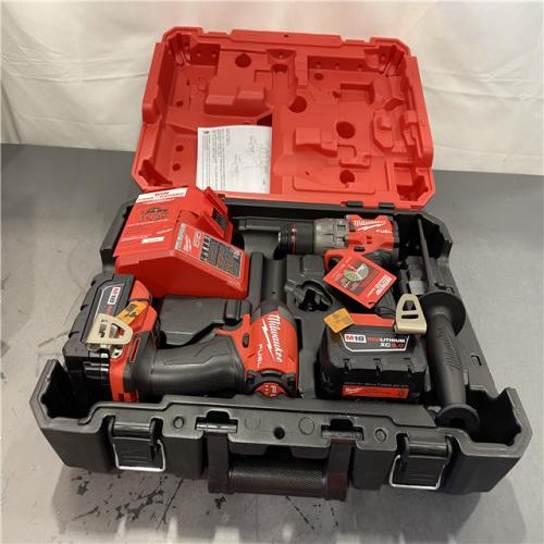AS-IS - Milwaukee M18 FUEL 18V Lithium-Ion Brushless Cordless Hammer Drill and Impact Driver Combo Kit