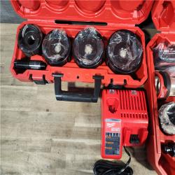 HOUSTON LOCATION - AS-IS (APPEARS LIKE NEW) Milwaukee 2677-23 M18 ForceLogic 6T Knockout Tool 1/2 in. - 4 in Kit
