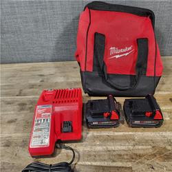 HOUSTON LOCATION - AS-IS Milwaukee M18 18V Lithium-Ion Brushless Cordless Compact Drill/Impact Combo Kit (2-Tool) W/(2) 2.0 Ah Batteries  Charger & Bag