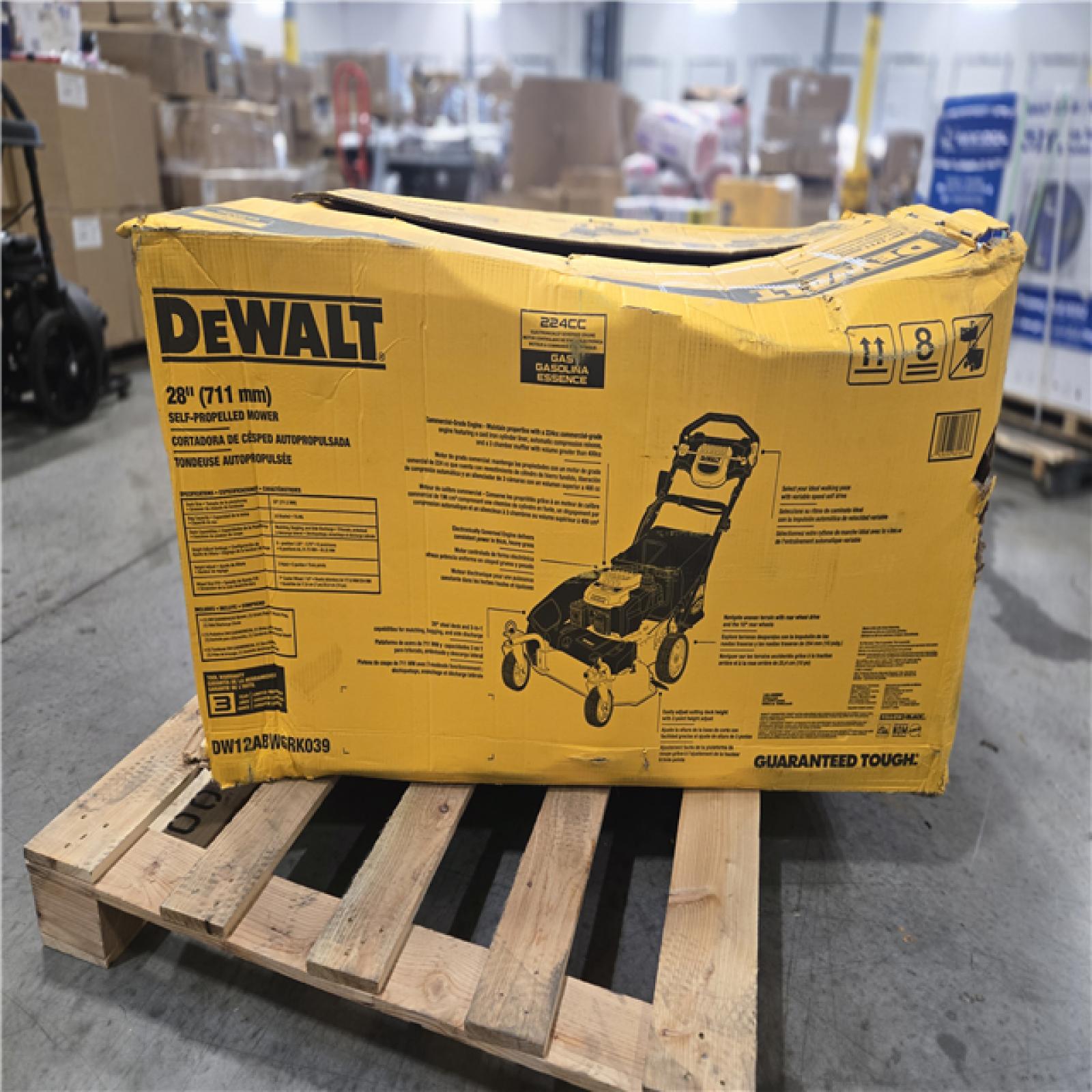 DALLAS LOCATION - AS-IS 28 in. 224cc E-GOV Engine 3-in-1 Gas RWD Self-Propelled Lawn Mower with High Rear Wheels