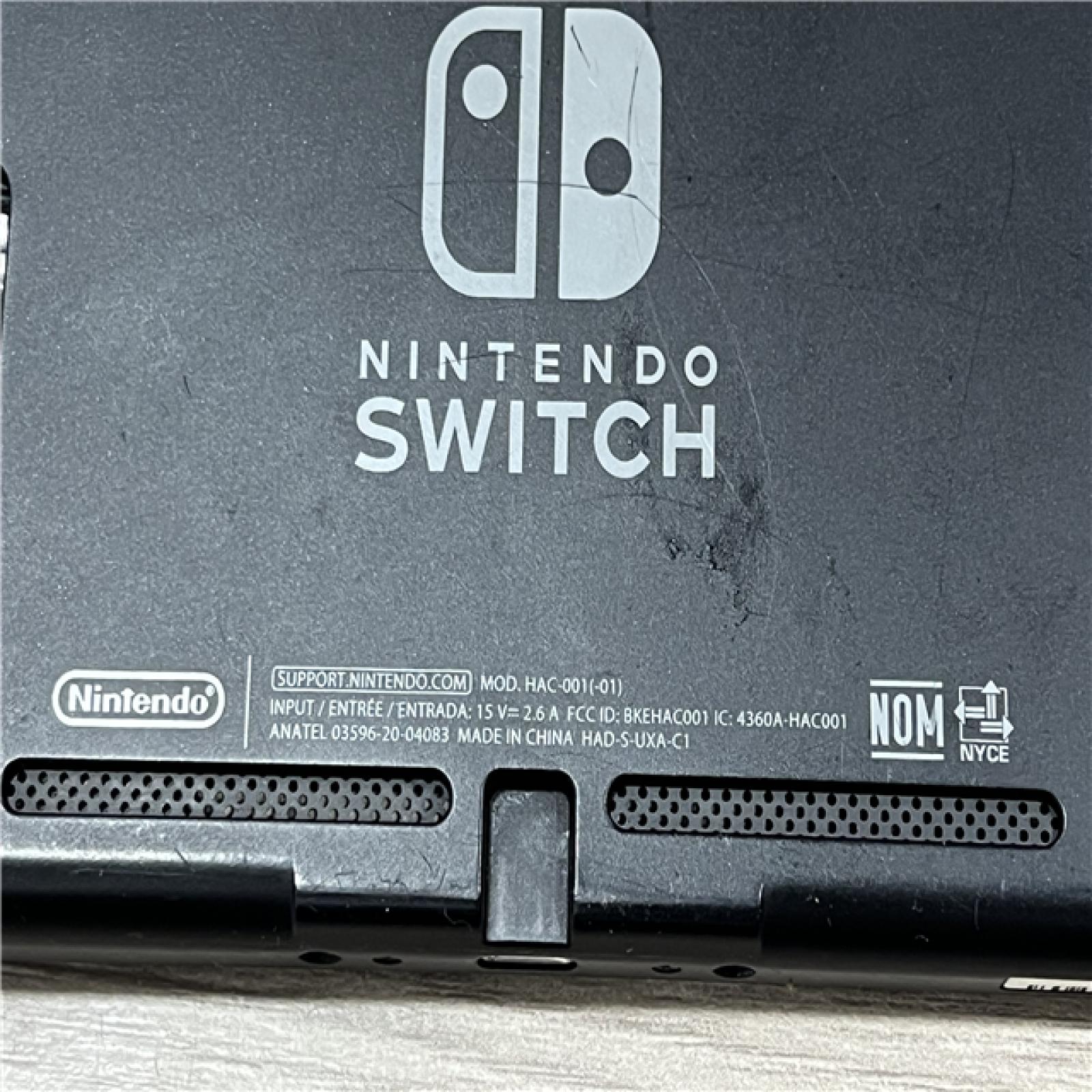 AS-IS Nintendo Switch with Neon Blue and Neon Red Joy-Con