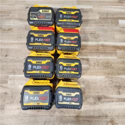 HOUSTON LOCATION - AS-IS DEWALT FLEXVOLT BATTERY PACK QTY - 8