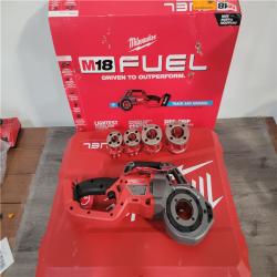 CALIFORNIA NEW MILWAUKEE COMPACT PIPE THREADER W/ONE-KEY WITH 1/2-1/4 COMPACT DIE HEADS  Includes (2) Batteries  Charger & Hard Case