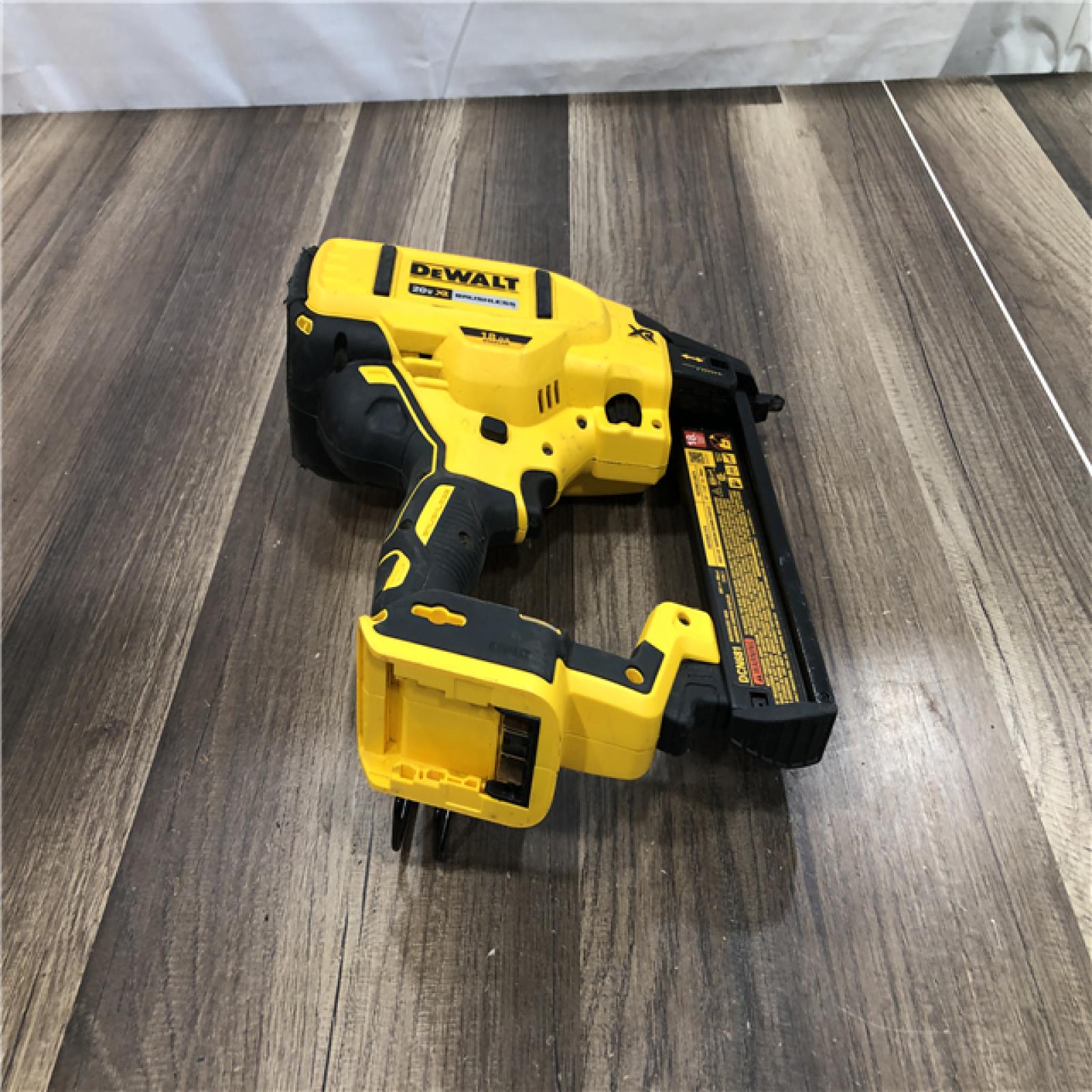 AS-IS DEWALT 20V MAX XR Lithium-Ion Cordless 18-Gauge Narrow Crown Stapler (Tool Only)