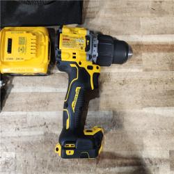 HOUSTON LOCATION - AS - IS DEWALT 20V Compact Cordless 1/2 in. Hammer Drill COMBO KIT