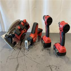 AS-IS - Milwaukee M18 18-Volt Lithium-Ion Brushless Cordless Combo Kit (4-Tool)