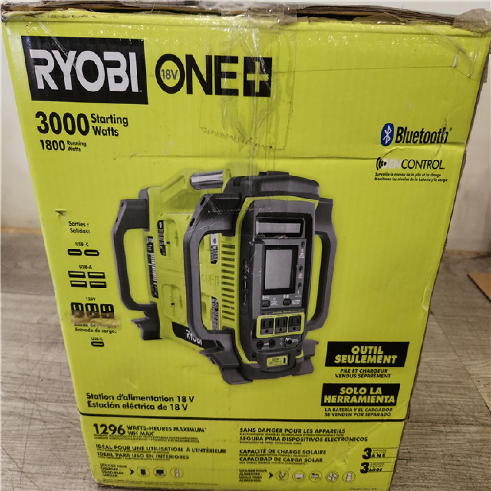 Phoenix NEW RYOBI 18V ONE+ 1800-Watt Portable Battery Inverter Power Station/8-Port Charger (Tool Only)