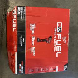 AS-IS - Milwaukee M12 FUEL 12V Lithium-Ion Brushless Cordless 1/2 in. Drill Driver Kit with 4.0Ah and 2.0Ah Battery and Soft Case