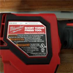 California NEW Milwaukee M18 Short Throw Press Tool with Pex Crimp Jaws  Includes (2) Batteries  Charger and Hard Case