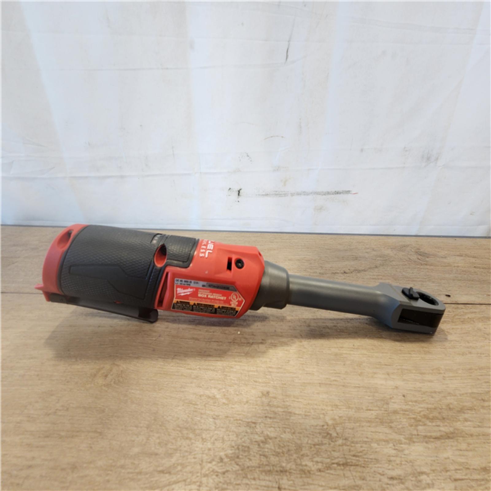AS-IS- Milwaukee FUEL INSIDER 12V Lithium-Ion Brushless Cordless 1/4 in. - 3/8 in. Extended Reach Box Ratchet (Tool-Only)