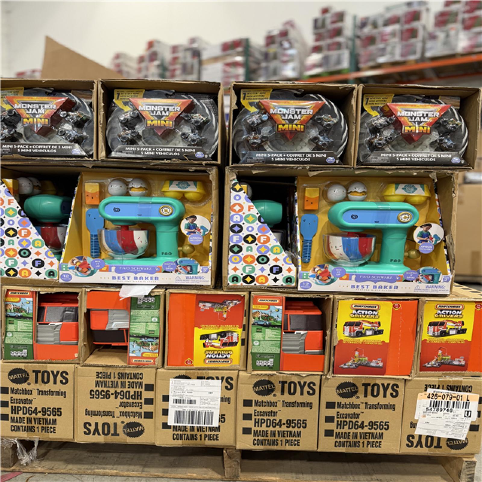 DALLAS LOCATION- NEW! BULLSEYE MIXED TOY PALLET- (204 UNITS)