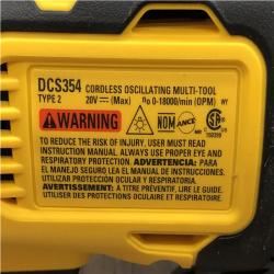 AS-IS DEWALT ATOMIC 20V MAX Cordless Brushless Oscillating Multi Tool Kit