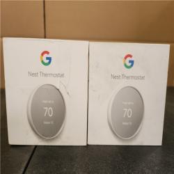 Phoenix AS-IS Google Nest Thermostat - Smart Programmable Wi-Fi Thermostat - (2-Pack)