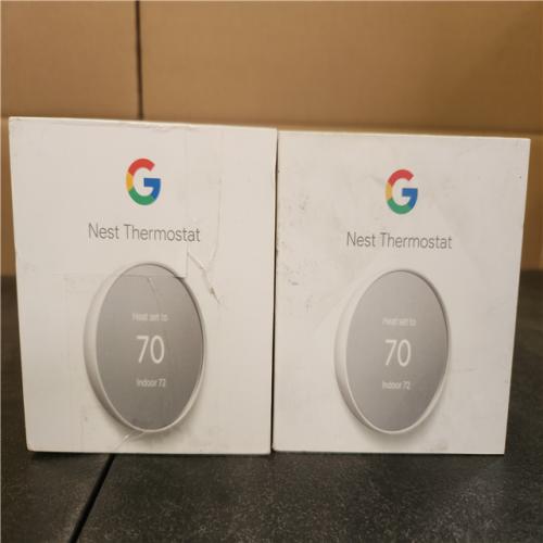 Phoenix AS-IS Google Nest Thermostat - Smart Programmable Wi-Fi Thermostat - (2-Pack)