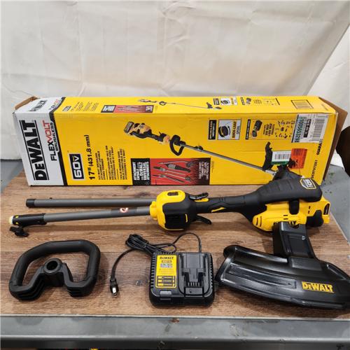 AS-IS- DEWALT DCST972X1 FLEXVOLT 60V MAX Lithium-Ion Brushless Cordless Attachment Capable 17 String Trimmer