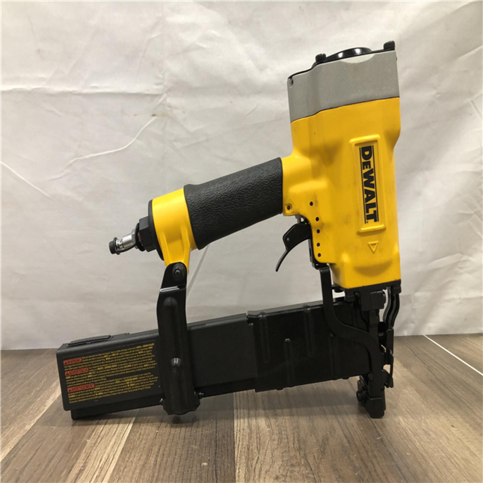 AS-IS DEWALT Corded Pneumatic 16-Gauge 1 in. Crown Lathing Stapler