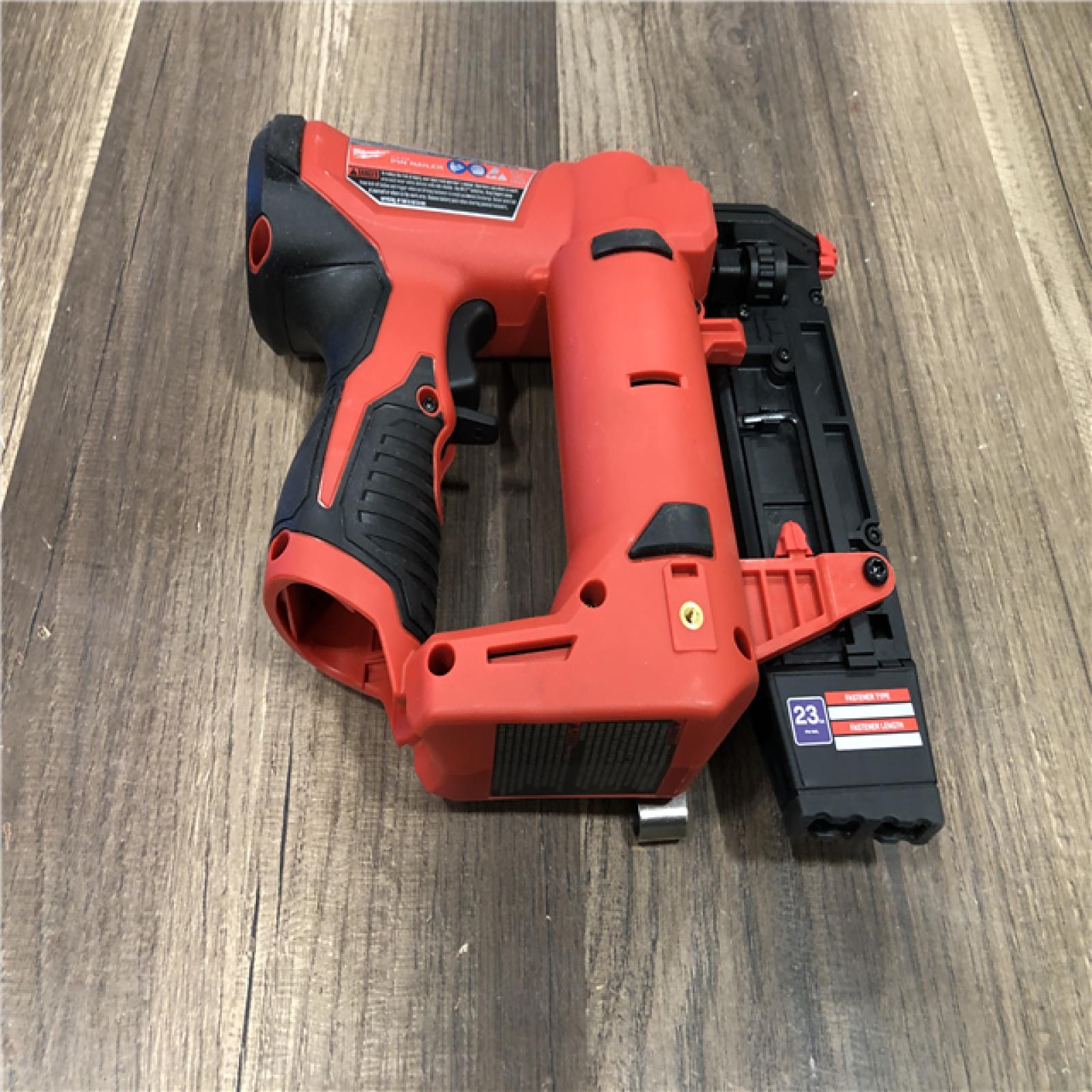 AS-IS Milwaukee M12 12-Volt 23-Gauge Lithium-Ion Cordless Pin Nailer (Tool-Only)