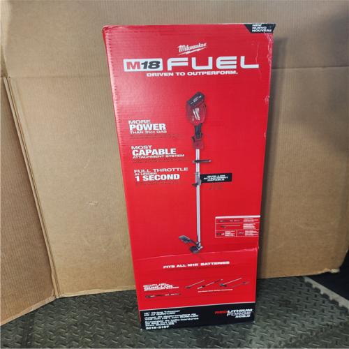 HOUSTON LOCATION - AS-IS (NEW) M18 FUEL 18V 16 in. Brushless Cordless Battery Powered String Trimmer W/QUIK-LOK Attachment Capability & 8.0 Ah Battery