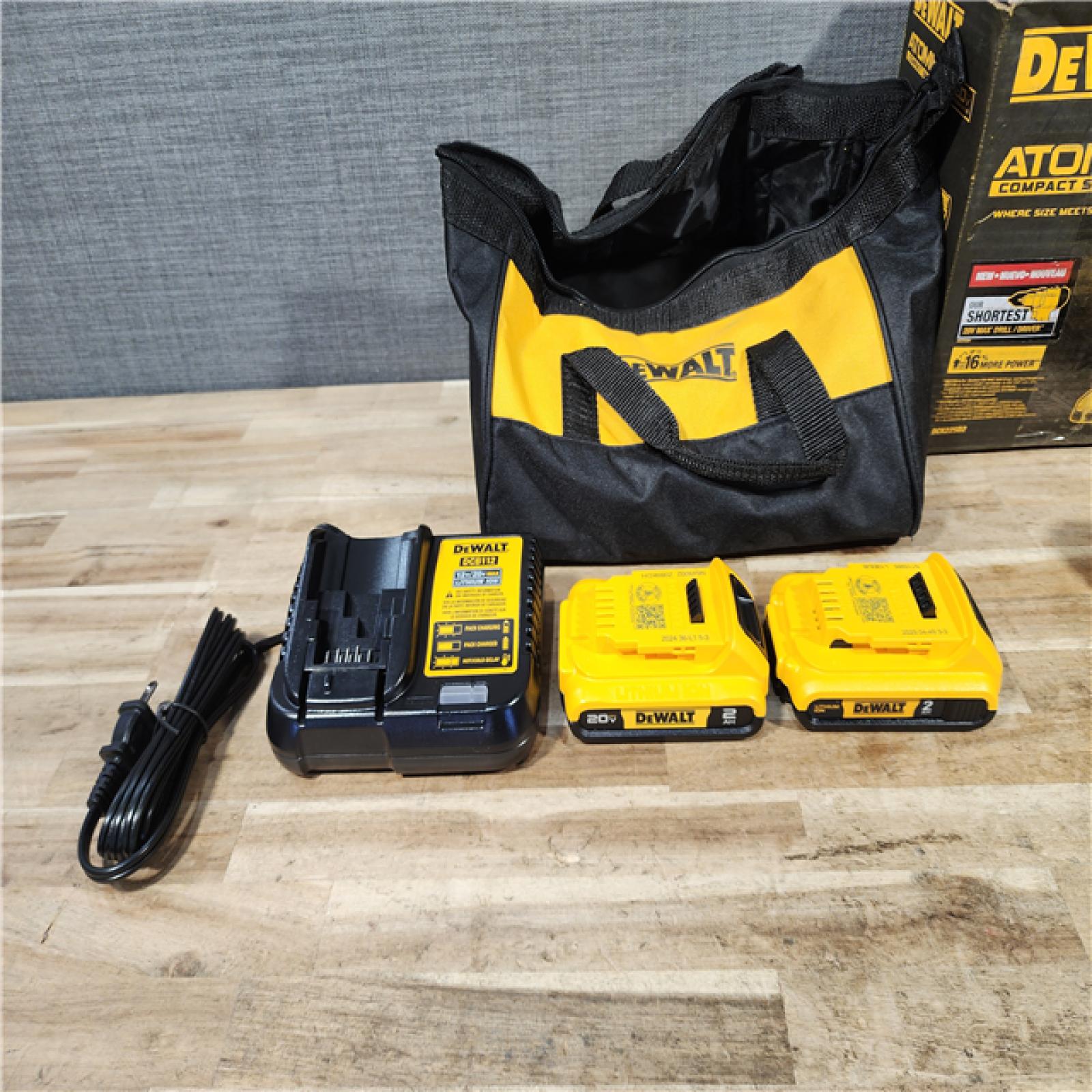 HOUSTON LOCATION - AS-IS DEWALT ATOMIC 20-Volt MAX Lithium-Ion Cordless Combo Kit